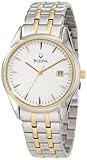 Bulova Men's 98B134 Bracelet Silver White Dial Watch