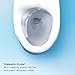 TOTO MW6243056CEFG#01 WASHLET+ Legato One-Piece Elongated 1.28 GPF Toilet and Contemporary WASHLET S550e Bidet Seat, Cotton White