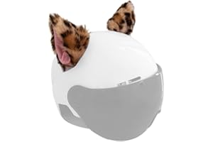 TSANGBABY Cat Ears for Helmet Plush Ears Adhesive Helmet Accessory for Bicycle Motorcycle Smooth Surfaces Helmet Decor
