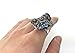 Hoxis Peacock Huge Raw Crystal Cluster Plating Stone Handmade Ring (Peacock)