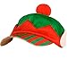amscan Elf Baseball Fabric Hat | Christmas Accessory Green/Red 7