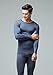 Tesla BU-MHS100-DGY_Large Blank Men's Microfiber Fleece Lined Top & Bottom Set MHS100