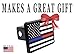 Thin Blue Red Line Lives Matter Flag Trailer Hitch Cover Plug US Police Officer Firefighter Flag