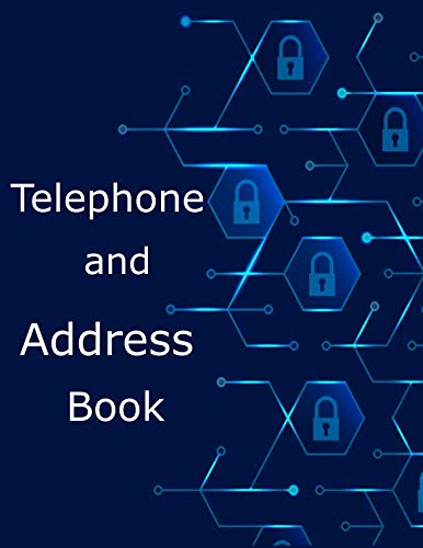 Telephone and Address Book: Large Print Phone Book & Adresses Book with Tabs
