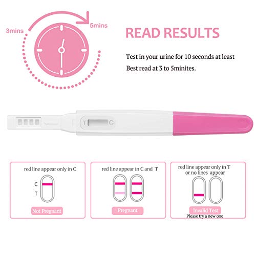 Pregnancy Test, Early Detection Pregnancy Test HCG Tests Pregnancy Testing 5Pack Home Urine Hcg Pregnancy Test Kit, Individually Wrapped - Thumbnail 3