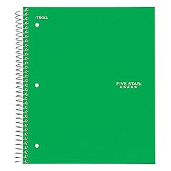 Five Star Spiral Notebook, 1 Subject, Wide Ruled