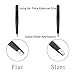 Stainless Steel Tweezer Set, Hair Picker Removal Tweezers for Ingrown Hair with Travel Case(Black&3 Pieces)