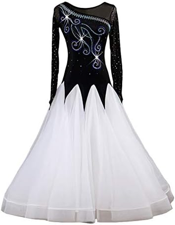 超特価sale開催 社交ダンスドレススタンダード ダンス衣装 フラメンコ ダンスウェア ダンス ウェア コーラス 長袖 ラテンダンス衣装 キラキラビジュー 社交ダンスドレス ルンバ 発表会用ドレス ワンピース