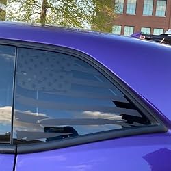 JSCARLIFE American Flag Rear Window Decal for