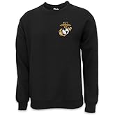 Armed Forces Gear Men's USMC EGA Logo Crewneck Sweatshirt (Multicolor)
