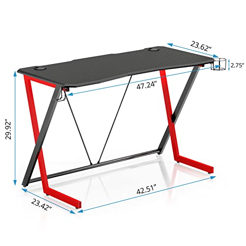 VIPEK Ergonomic Gaming Desk 47 inch Home Office PC Computer Computer