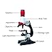 Aolvo Beginner Microscope Kit with Prepared Slides, Entry Level STEM Microscope with Accessory Kit, LED 100X, 400x, and 1200x Magnification Kids Science Toys, Educational Toy Birthday Present