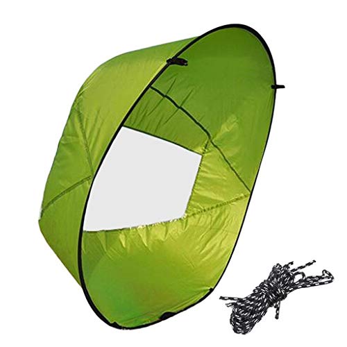 Beyonds Kayak Wind Sail Paddle, âœˆ 42.5" Portable Canoes Instant Popup Downwind Sail Kit Kayak Accessories for Inflatable Boats, Rowing Boats Wind Fold up Sail (Green)
