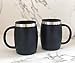 CHILLOUT LIFE Stainless Steel Insulated Coffee Mugs Set of 2 (14 oz) - Double Wall Coffee Cups With Spill Resistant Lid & Strong Handle, Shatterproof Cups for Cold Drinks, Hot Beverages