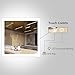 36 Inch Square LED Mirror for Bathroom with Dimmable Lights, Smart Mirror Anti-Fog Function, IP67 Waterproof, Bright White Light for Makeup or Shaving