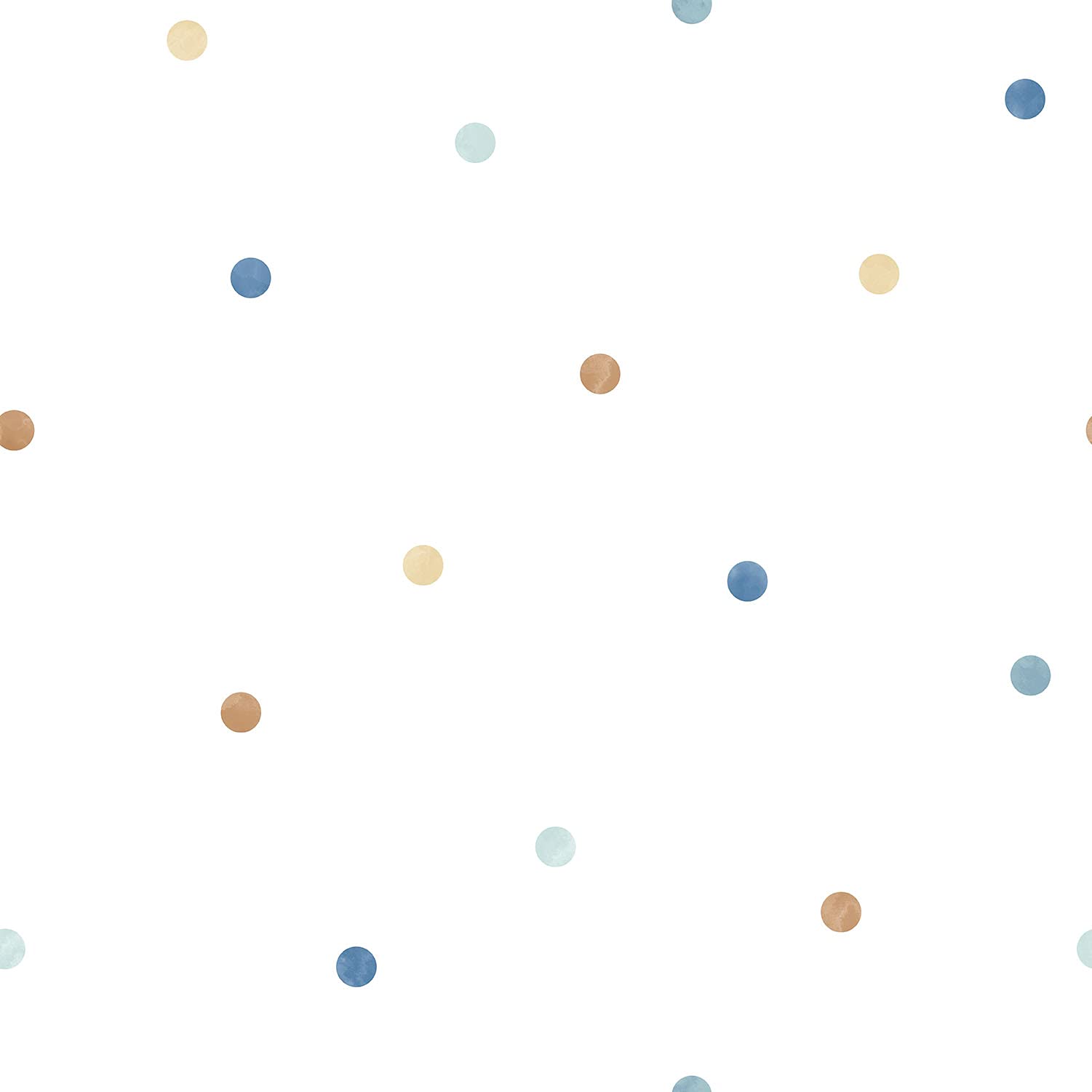 Galerie G78366 Tiny Tots 2 Dots Wallpaper, Blue/Beige, 10m x 53cm