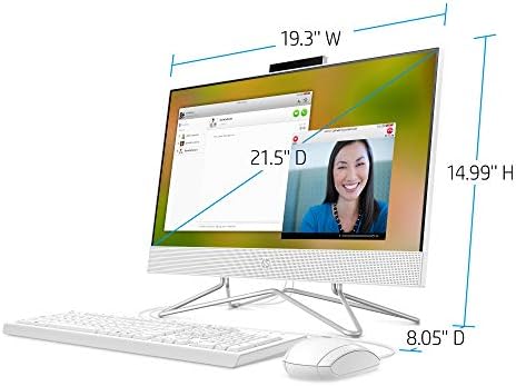 HP Pavilion All-in-One 22-inch Computer, AMD Athlon Gold 3150U, AMD Radeon Graphics, 4 GB RAM, 256 GB SSD, Windows 10 (22-df0022, Snow White) 5 HP Pavilion All-in-One 22-inch Computer, AMD Athlon Gold 3150U, AMD Radeon Graphics, 4 GB RAM, 256 GB SSD, Windows 10 (22-df0022, Snow White)