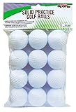 PrideSports Practice Golf Balls, Hollow, 12 Count