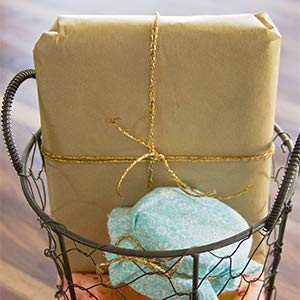 Just Artifacts Eco Metallic Bakers Twine 55yd 11 Ply Solid Gold - Decorative Bakers Twine for DIY Crafts and Gift Wrapping