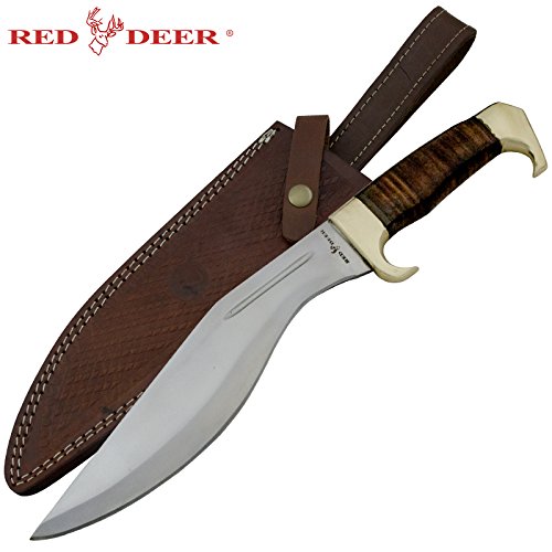 Red deer jungle kukri knife