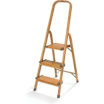 3-Step Ultralight Ladder, Woodgrain