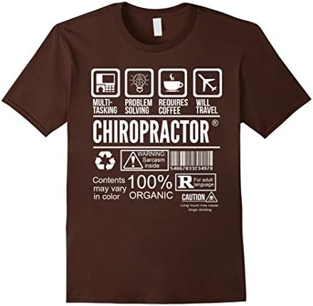 Men's chiropractor gifts- Chiropractic multi-tasking 2XL Brown