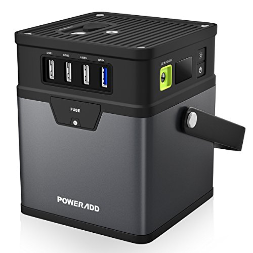 Poweradd ChargerCenter, Compact 185Wh/50000mAh Portable Generator, Power Source (DC 5V/12V/19V) with AC Power Inverter (115V/100W) for Smartphone, iPad, Tablet, Laptop, Fan, Mini Fridge and More Poweradd ChargerCenter, Compact 185Wh/50000mAh Portable Generator, Power Source (DC 5V/12V/19V) with AC Power Inverter (115V/100W) for Smartphone, iPad, Tablet, Laptop, Fan, Mini Fridge and More