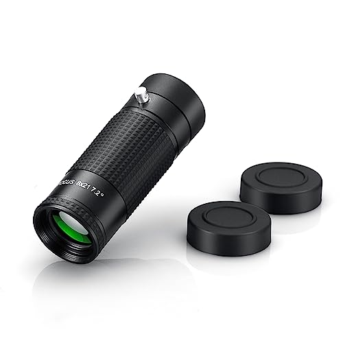 Akeyda 単眼鏡 8x21 美術館モデル 美術鑑賞 マルチモノキュラー アーツモノキュラー メガネ対応 ケース ストラップ付