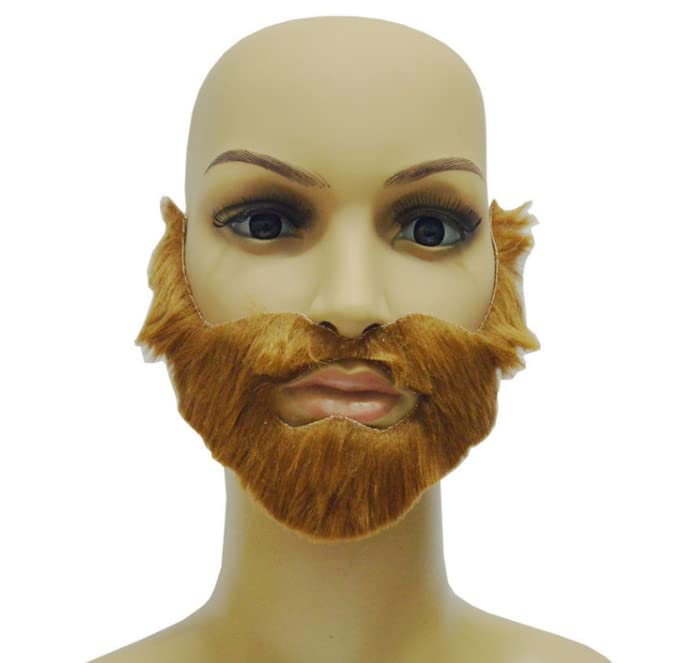 Losuya Halloween Party Big Beard Fake Beard Simulation Beard Cosplay Funny Beards, Brown