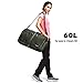 Gonex 60L Packable Travel Duffle Bag Foldable Duffel Bags for Luggage Gym Sports Camping Travelling Cycling Storage Shopping Water & Tear Resistant Dark Green