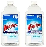 Windex Vinegar Glass Cleaner With  Refill, 2 Liter, 67.6 Ounce (2 Pack)  