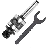 Woodworking Live Tailstock Chuck Adapter to 1" x 8tpi Thread with #2 Morse Taper Mount