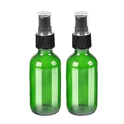 2oz Glass Bottle Bottles with Black Fine Mist