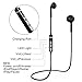 LBell Wireless Headphones V4.1 Wireless Stereo earbuds Built-in Noise Cancellation Stereo Bluetooth Headphones with Mic for iPhone and Android Phones (Black)