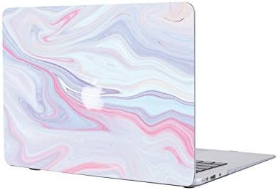 MacBook Pro 13 inch Case 2017 &amp; 2016 Release A1706/A1708, Salmen Mac Hard Protective Matte Shell Cover for Newest Apple Mac book Pro 13.3" with/without Touch Bar (Purple marble)