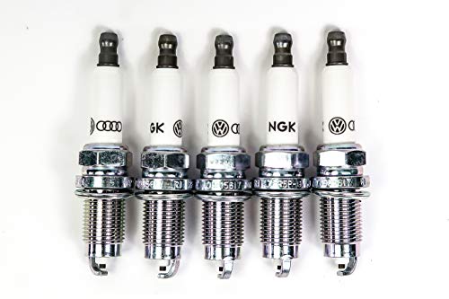 Genuine Set of 4 Spark Plugs for Volkswagen Audi 2.0 L Engine, 101905617 Genuine Vehicle Part Manufactured in Germany Made to Increases the Fuel Efficiency