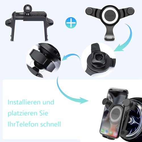 ICAILIN Car Phone Holder for 360°Rotation Car Phone Holder for Smart 453,Forfour Fortwo Accessories,Mercedes Benz A/B/C/E/S,Mini Cooper