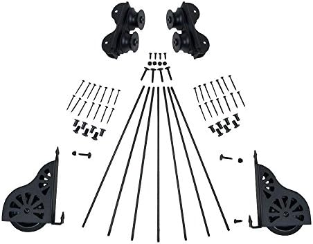 Quiet Glide Black Rolling Ladder Hardware Kit