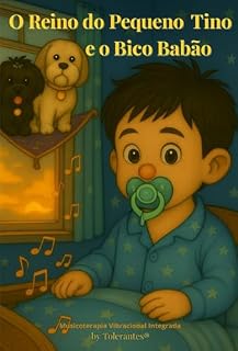 Livro O Reino do Pequeno Tino e o Bico-Babão: Uma história musical terapêutica sobre voz e libertação.