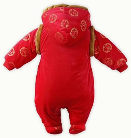 Wang Zhai Baby Romper &amp; Hat &amp; Shoes Tang Suit Chinese New Year Clothes Thicker