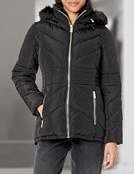 GUESS Women's Midweight Jacket, Short Puffer