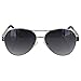 Guess Womens GF0290 Wire Rim Aviator Fashion Sunglasses, Silver/Grey
