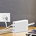Desktop Charger: Stalion® Multiple USB Hub 6-Port Portable Charger (Ceramic White) with Smart Technology Universal for iPhone 6s Plus iPad Air Mini Pro Galaxy S6 Edge+ Samsung Galaxy Note 5