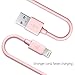 CellBee 3 Pack Apple Certified Charger- Super Fast Charging - Thick Cord - 3 ft -1 meter (Pink)