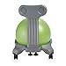Gaiam Kids Balance Ball Chair - Classic Children's Stability Ball Chair, Alternative School Classroom Flexible Desk Seating for Active Students with Satisfaction Guarantee, Green