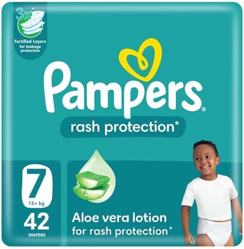Pampers Rash Protection, Size 7, 15+ kg, Giant Pack, 42 Diapers price ...