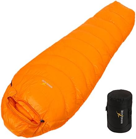 WINGACE Duck Down Sleeping Bag Three-season with Compression Sack