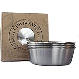Premium Heavy Stainless Steel Small Bowls For Baby Toddler Kids Snacks 4 Pack