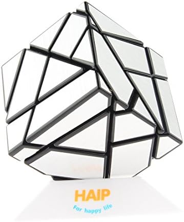 Magic Cube, Haip 3x3 Ghost Cube Puzzle Cube Magic Cube Silver (Base Holder/Bag Included)