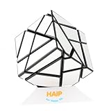 Magic Cube, Haip 3x3 Ghost Cube Puzzle Cube Magic Cube Silver (Base Holder/Bag Included)